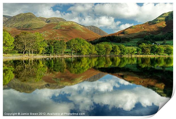 Buttermere In October Print by Jamie Green