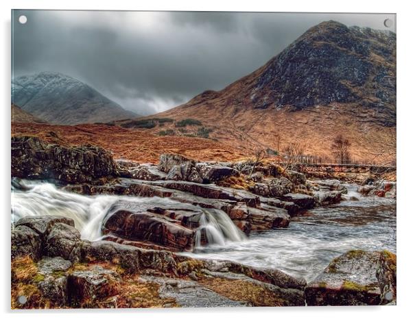 The River Etive Scotland Acrylic by Aj’s Images