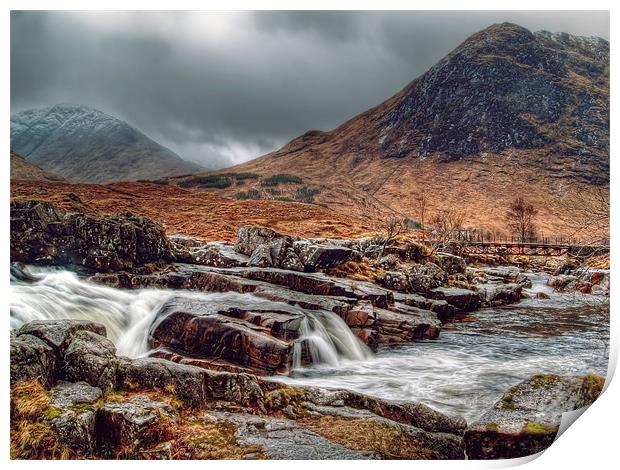 The River Etive Scotland Print by Aj’s Images