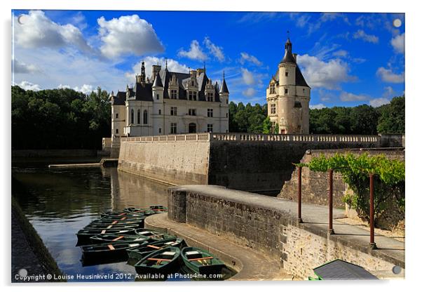 Chateau Chenonceau, Loire Valley, France Acrylic by Louise Heusinkveld