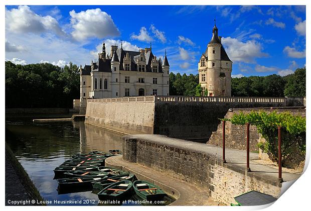 Chateau Chenonceau, Loire Valley, France Print by Louise Heusinkveld