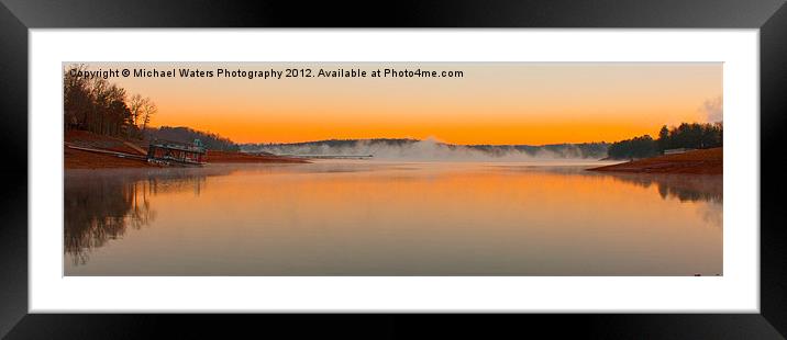 Winter Sunset Framed Mounted Print by Michael Waters Photography