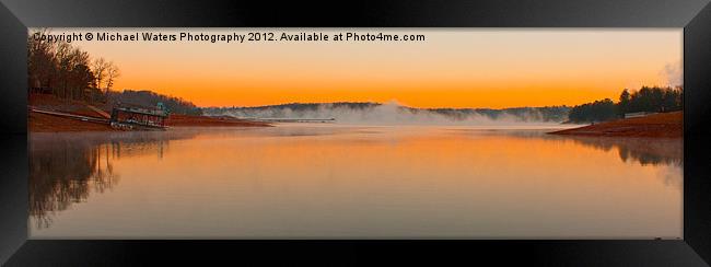 Winter Sunset Framed Print by Michael Waters Photography