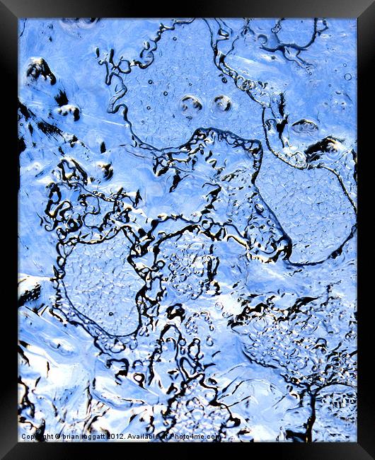 Ice Framed Print by Brian  Raggatt
