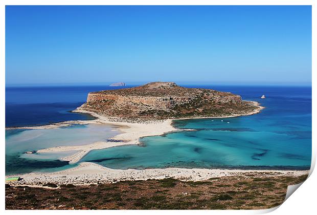 Balos Lagoon Print by Paula Guy