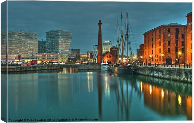 The Pump House Albert Dock Canvas Print by Pete Lawless