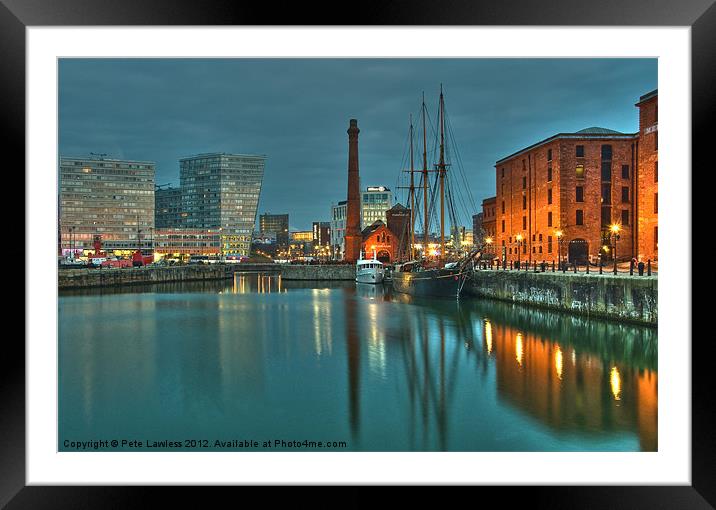 The Pump House Albert Dock Framed Mounted Print by Pete Lawless