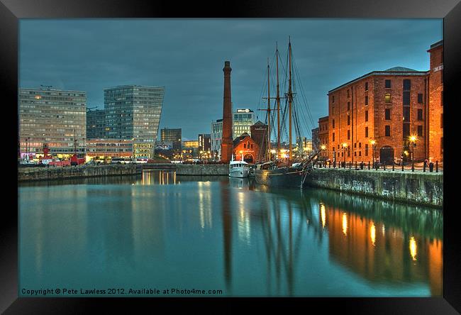 The Pump House Albert Dock Framed Print by Pete Lawless