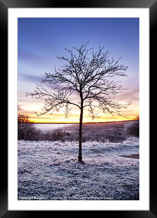 Winter Sunrise Framed Mounted Print by Graham Custance