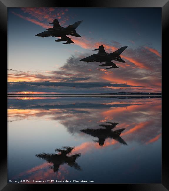 Tornado GR4 sunset Framed Print by P H