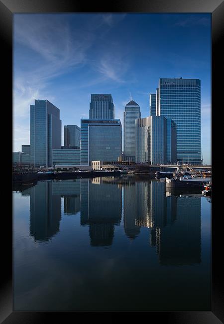 Canary Wharf Blues Framed Print by Paul Shears Photogr