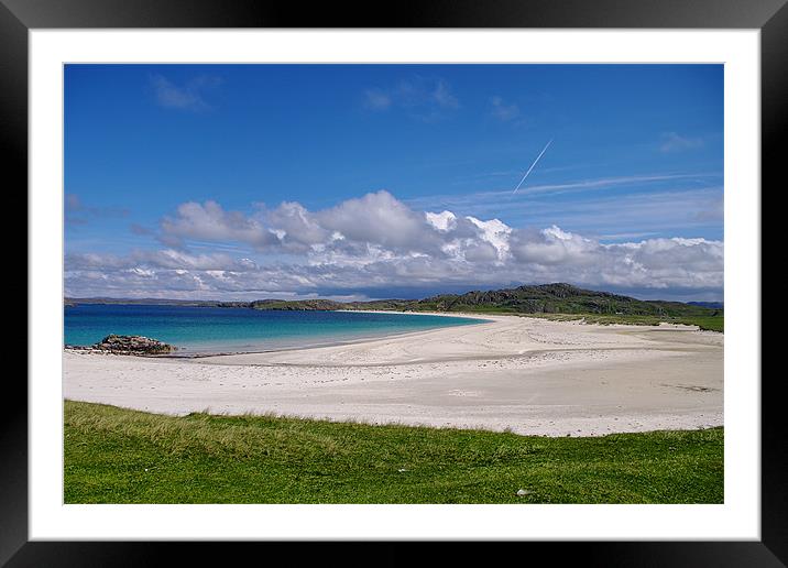 Beach on the Isle of Lewis Framed Mounted Print by Jacqi Elmslie