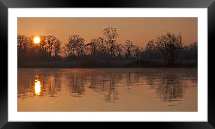 Winter Sunrise Framed Mounted Print by Tracey Whitefoot