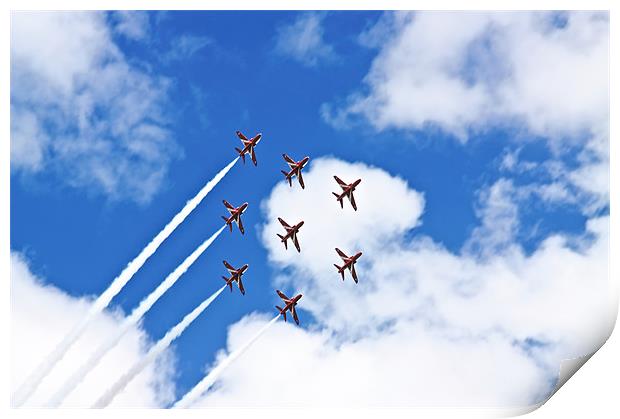 Red Arrows Print by David Yeaman