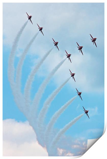 Red Arrows Print by David Yeaman