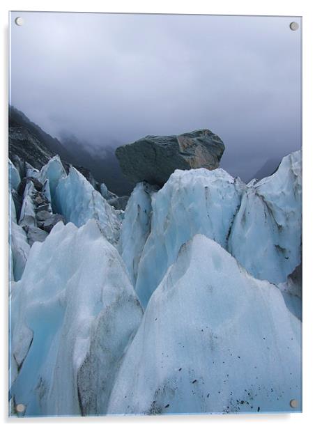 Franz Josef Glacier Acrylic by Paula Guy