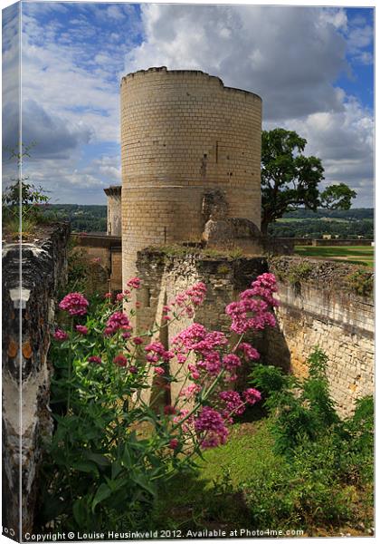 Tour du Coudray, Chateau Chinon, Loire Valley Canvas Print by Louise Heusinkveld