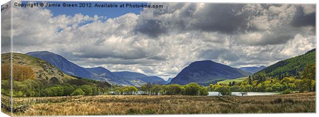 The Loweswater Fells Canvas Print by Jamie Green