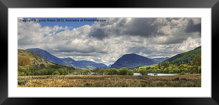 The Loweswater Fells Framed Mounted Print by Jamie Green