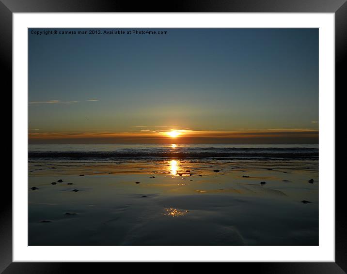 Glowing sands Framed Mounted Print by camera man