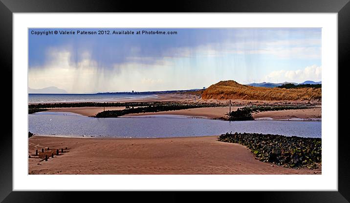 Storm Brewing In Irvine Framed Mounted Print by Valerie Paterson
