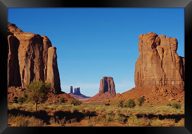 Spectacular Monument Valley, Arizona Framed Print by Claudio Del Luongo
