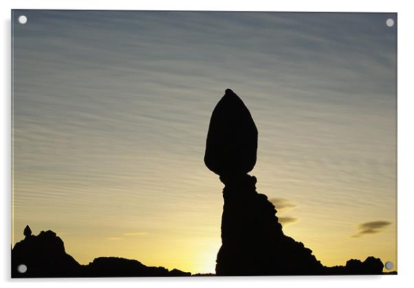Balanced Rock, Utah Acrylic by Claudio Del Luongo