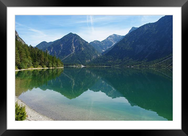 Heiterwanger See, Austria Framed Mounted Print by Claudio Del Luongo