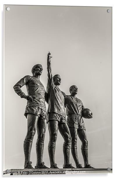 Manchester United Legends Acrylic by Canvas Landscape Peter O'Connor