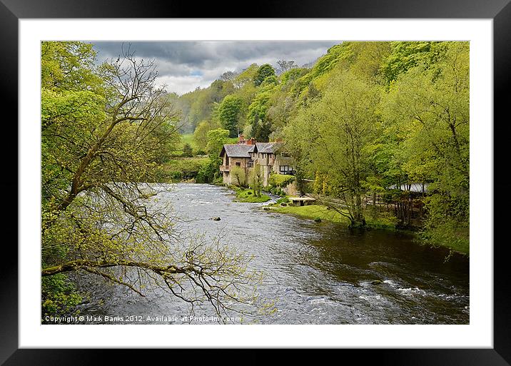 House on the Dee Framed Mounted Print by Mark  F Banks