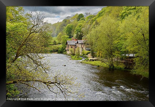 House on the Dee Framed Print by Mark  F Banks