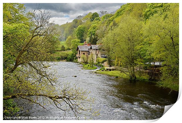 House on the Dee Print by Mark  F Banks
