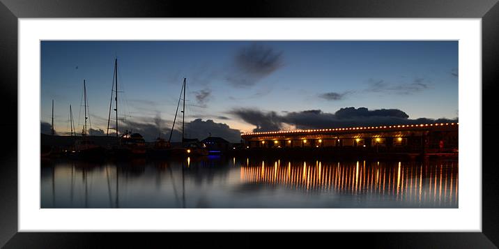 Dingle Marina Framed Mounted Print by barbara walsh