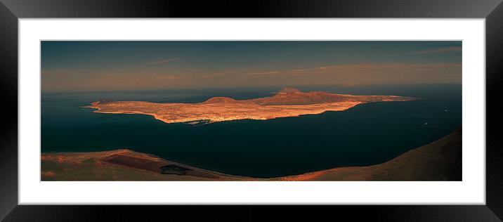 La Graciosa Framed Mounted Print by Roger Green