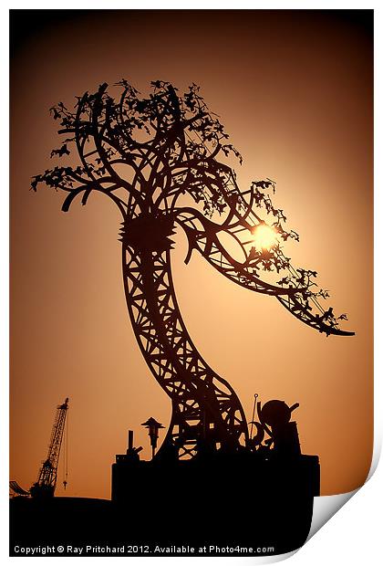 Iron Tree Print by Ray Pritchard