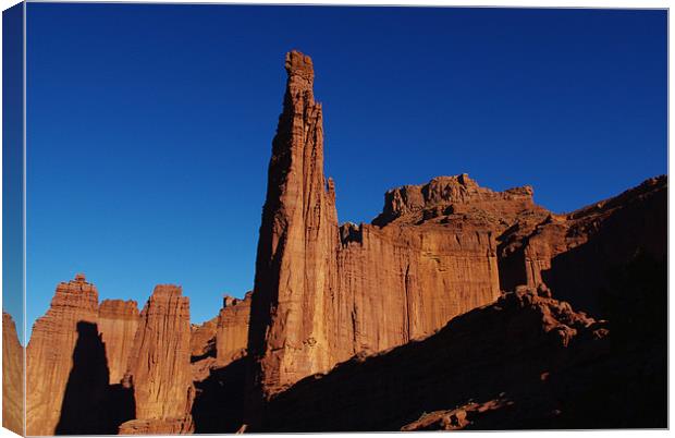 Fisher Towers, Utah Canvas Print by Claudio Del Luongo