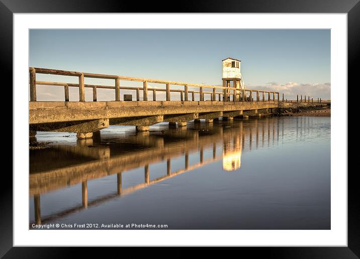 Holy Island Watchtower Framed Mounted Print by Chris Frost