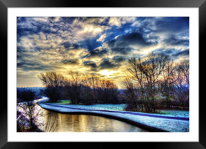 frosty morning,sunrise Framed Mounted Print by Catherine Davies