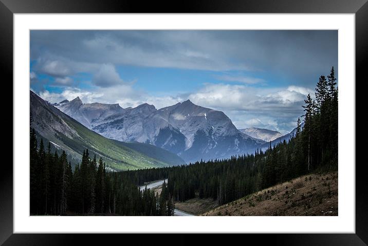 Rockies Road Framed Mounted Print by Adrian Thurm