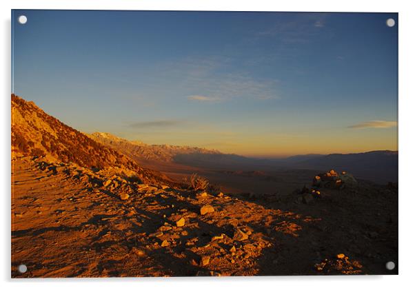 Early morning, Sierra Nevada Acrylic by Claudio Del Luongo