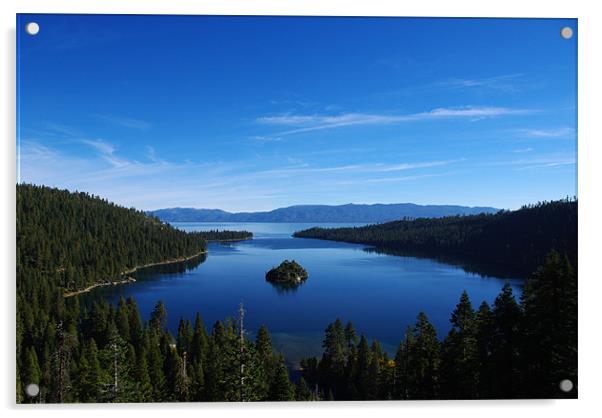 Emerald Bay, Lake Tahoe, California Acrylic by Claudio Del Luongo