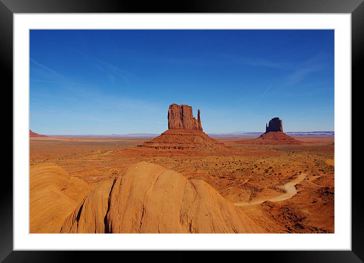 Majestic Monument Valley, Arizona Framed Mounted Print by Claudio Del Luongo