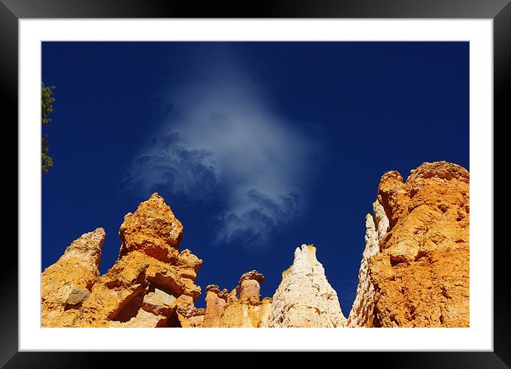 Mystic cloud on Bryce Canyon, Utah Framed Mounted Print by Claudio Del Luongo
