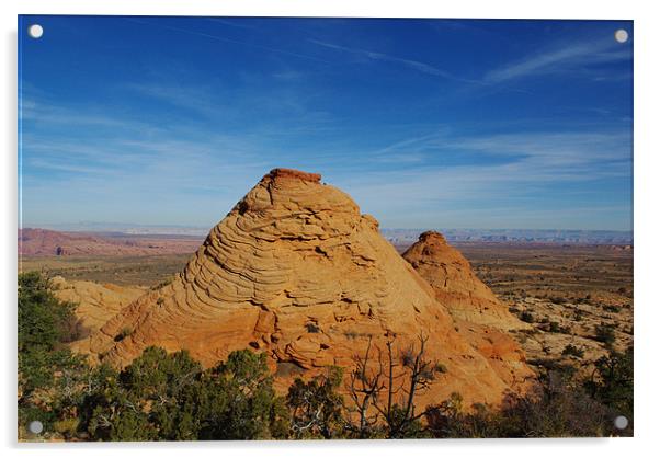 Beautiful rock formations near Page, Arizona Acrylic by Claudio Del Luongo