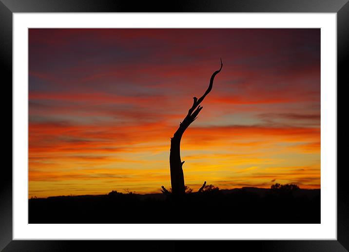Utah sunset Framed Mounted Print by Claudio Del Luongo