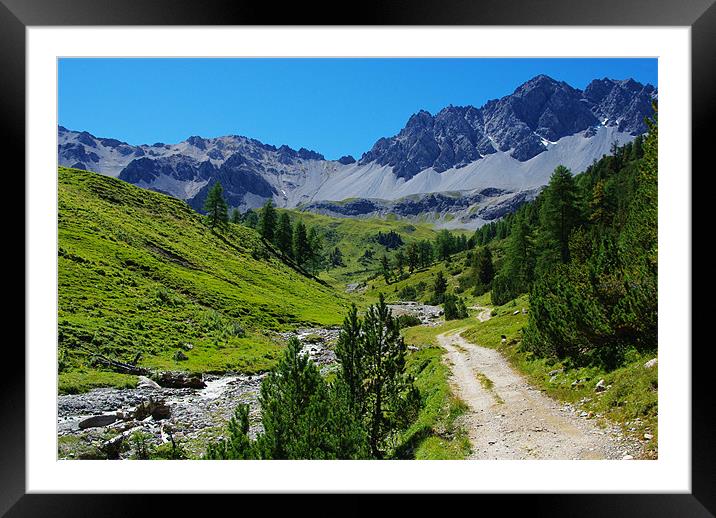 Val Tavrü, Switzerland Framed Mounted Print by Claudio Del Luongo