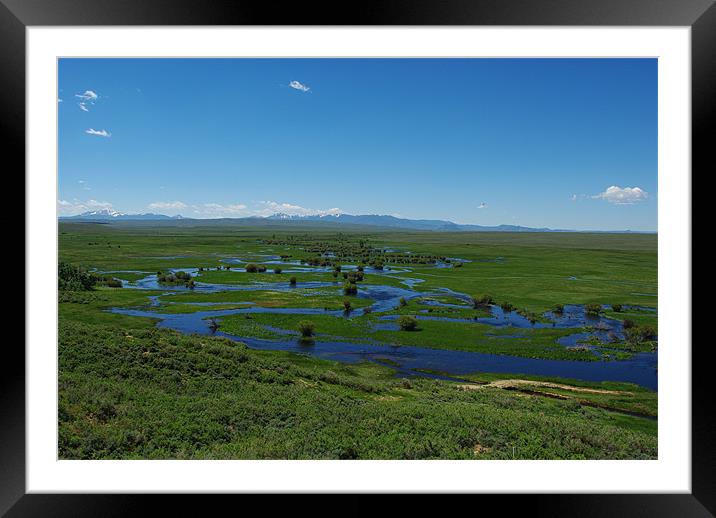 Near Arapaho National Wildlife Refuge, Colorado Framed Mounted Print by Claudio Del Luongo
