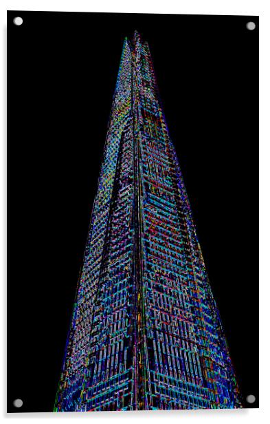 The Shard London Art Acrylic by David Pyatt