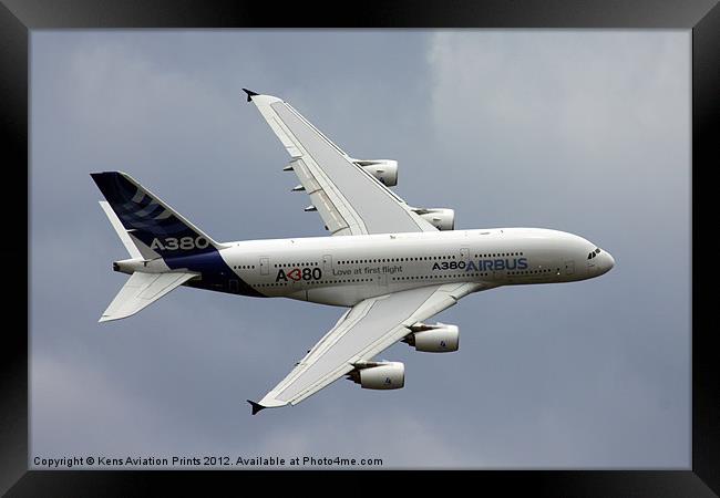 A380 Display aircraft Framed Print by Oxon Images