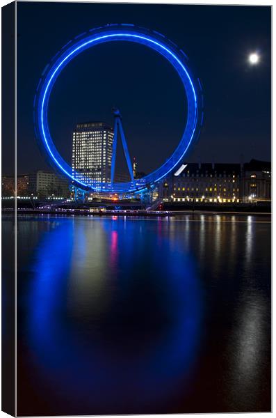 London Eye Canvas Print by Tracey Whitefoot